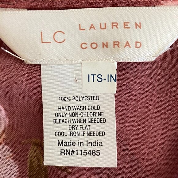 Lauren Conrad Sheer Floral Duster Kimono Cover-up Cottagecore Boho Hippie-OS - Picture 11 of 11